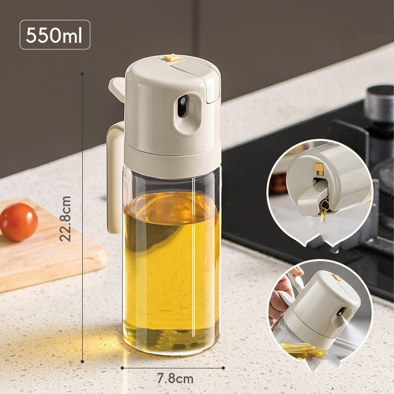 2 In 1 Oil Sprayer Bottle BBQ Cooking Oil Dispenser Olive Oil Pourers Sprayer Kitchen Baking Oil Mister Vinegar Bottle - The Martify