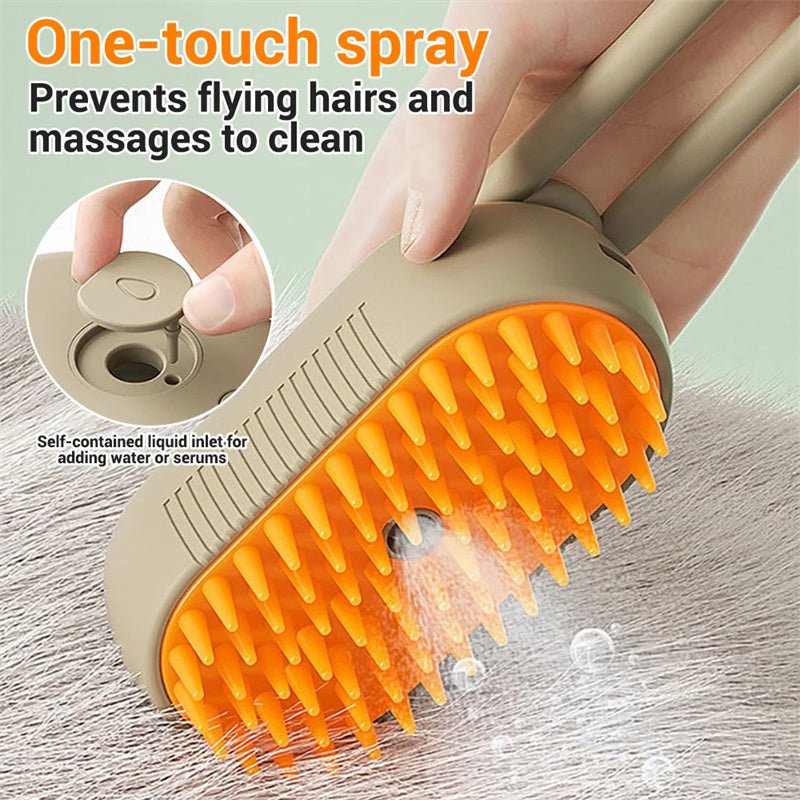 Cat Steam Brush Steamy Dog Brush 3 In 1 Electric Spray Cat Hair Brushes For Massage Pet Grooming Comb Hair Removal Combs Pet Products - The Martify