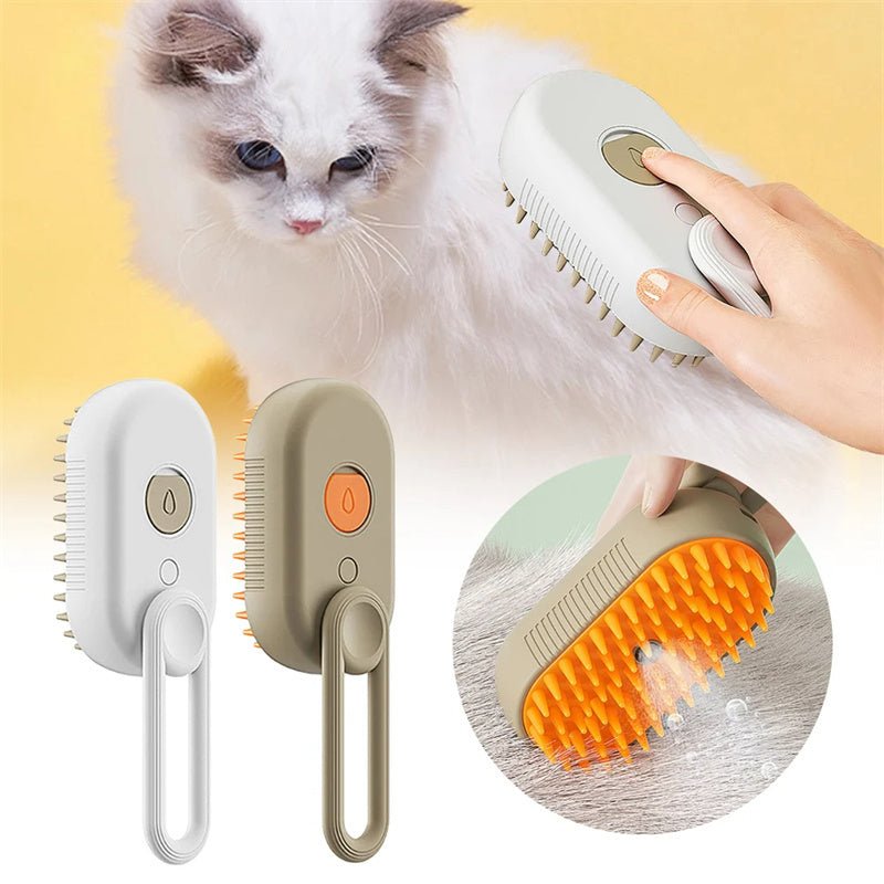 Cat Steam Brush Steamy Dog Brush 3 In 1 Electric Spray Cat Hair Brushes For Massage Pet Grooming Comb Hair Removal Combs Pet Products - The Martify