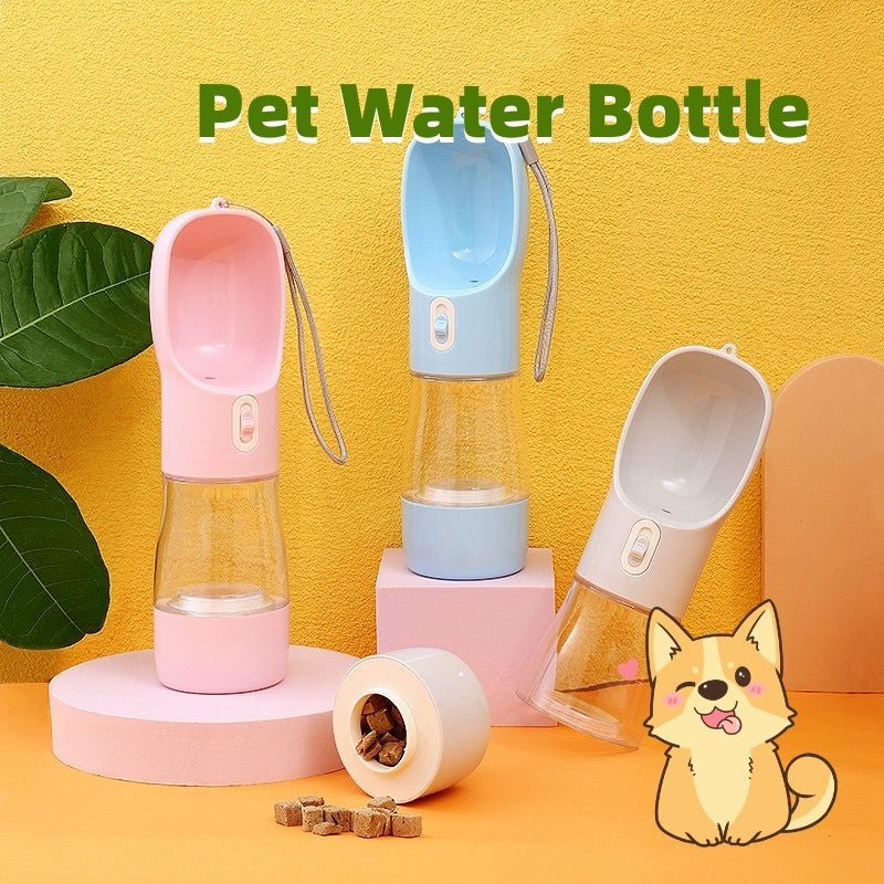 Pet Dog Water Bottle Feeder Bowl Portable Water Food Bottle Pets Outdoor Travel Drinking Dog Bowls Water Bowl For Dogs - The Martify