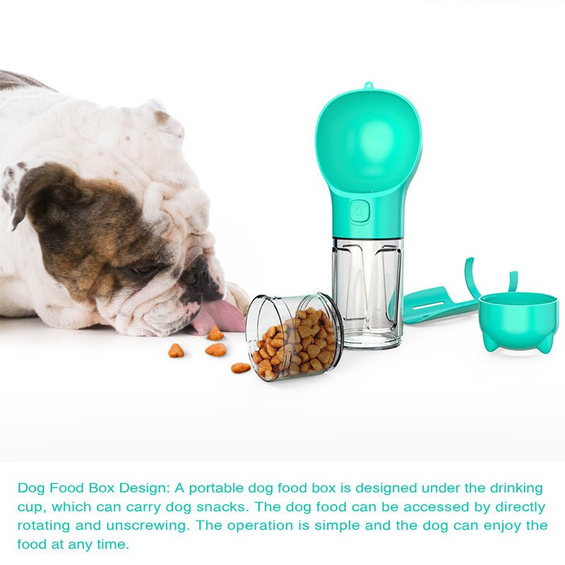 Pet Water Bottle Feeder Bowl Garbage Bag Storage Portable Pet Outdoor Travel 3 In 1 Dog Water Bottle - The Martify